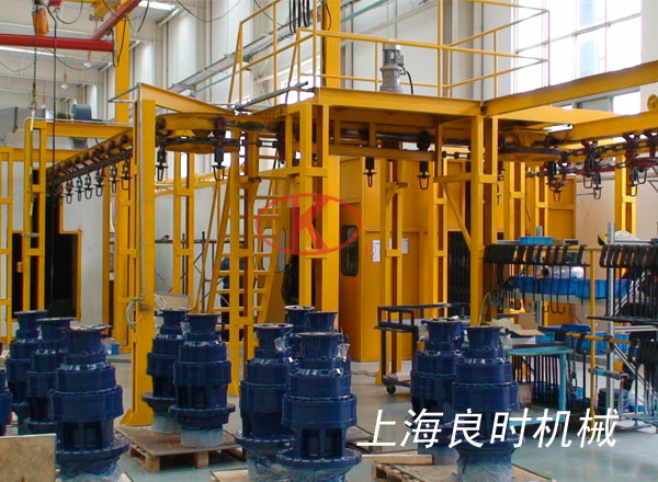 風(fēng)電減速機(jī)、電機(jī)、馬達(dá)自動噴涂流水線完工照片